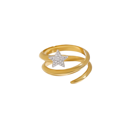 Triple Star Wrap Ring