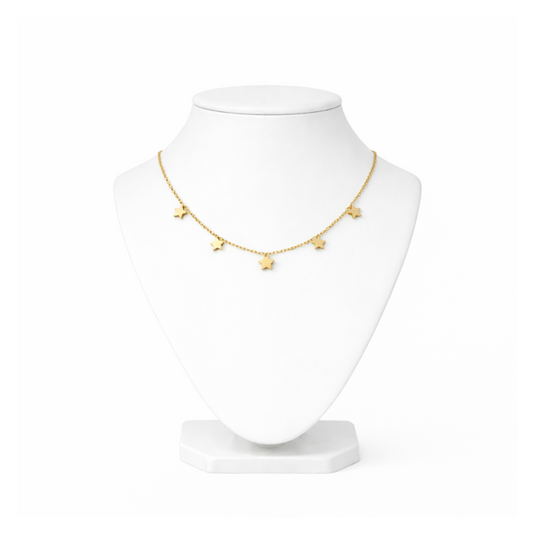 Celestial Star Charm Choker Necklace