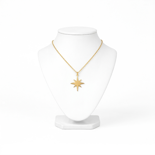 Starburst Eight-Point Pendant Necklace