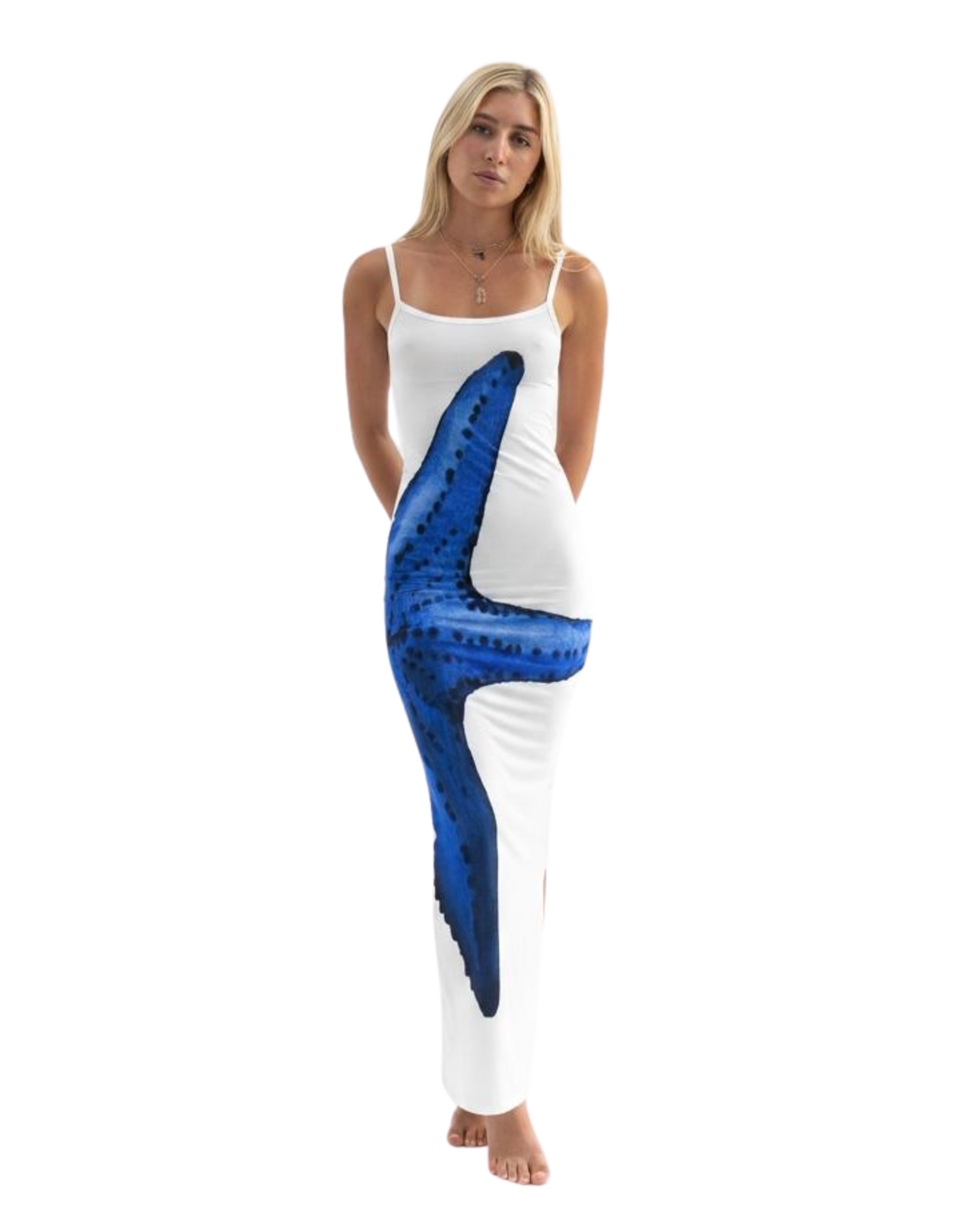 starfish wish midi dress blue Deep Blue Starfish Maxi – Star Sniff