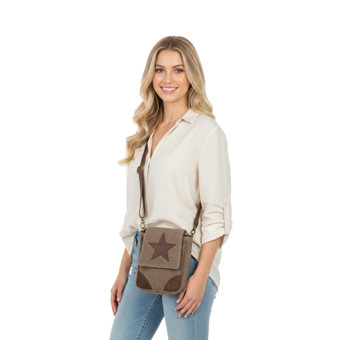 Rustic Star Crossbody Bag