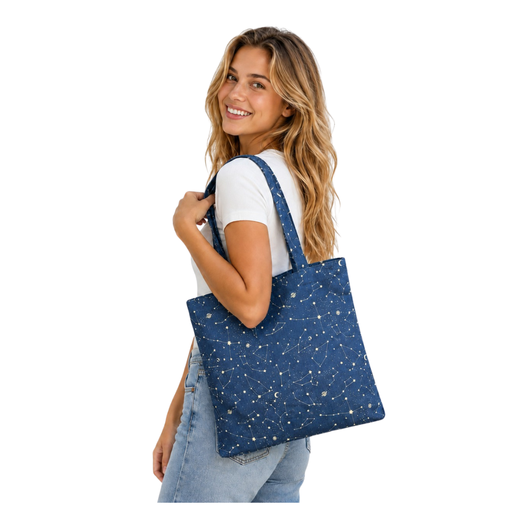 Celestial Constellation Luxe Tote Bag