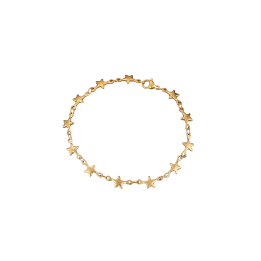 Stainless Steel Multi Star Chain Bracelet