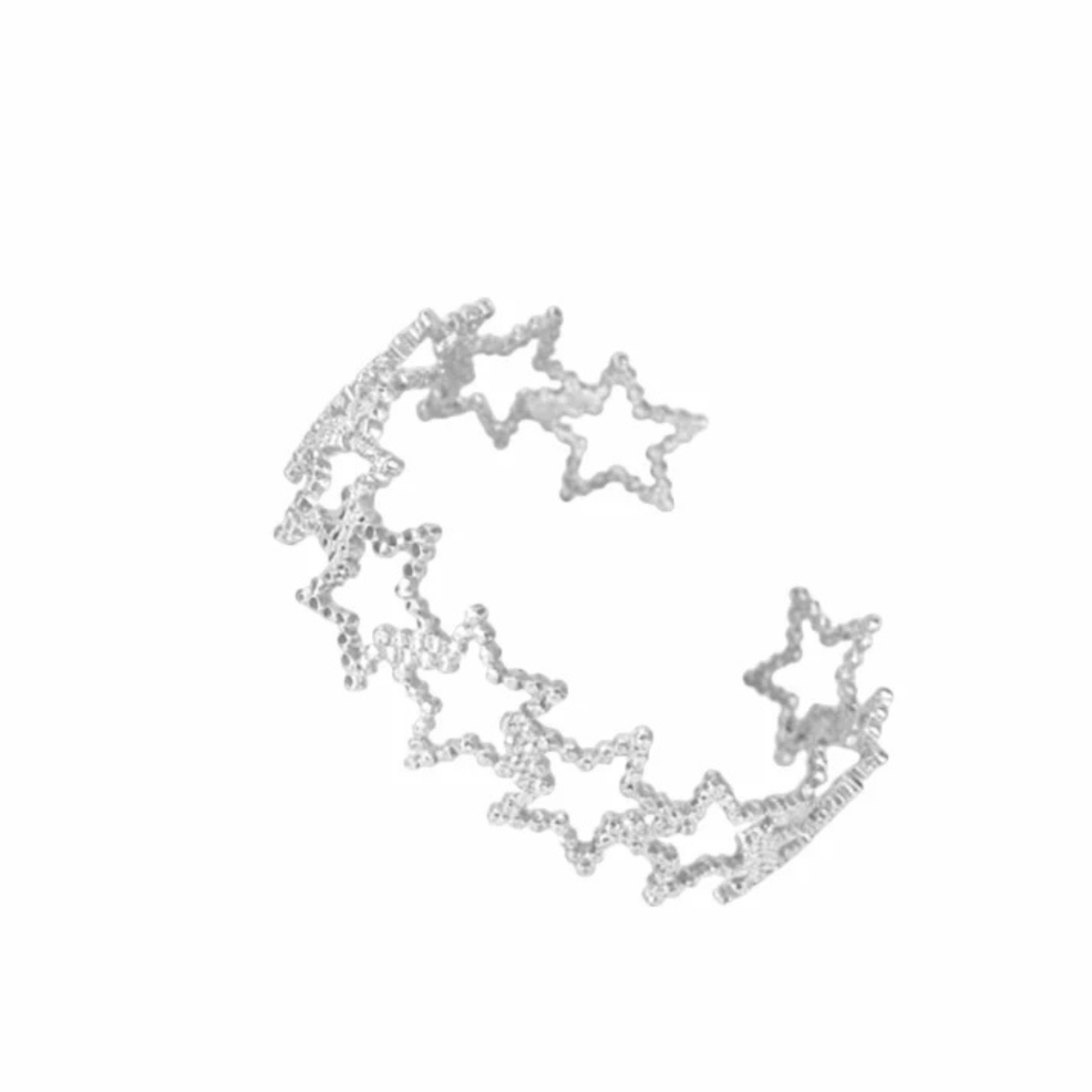 18K Gold Plated Hollow Star Cuff Bracelet