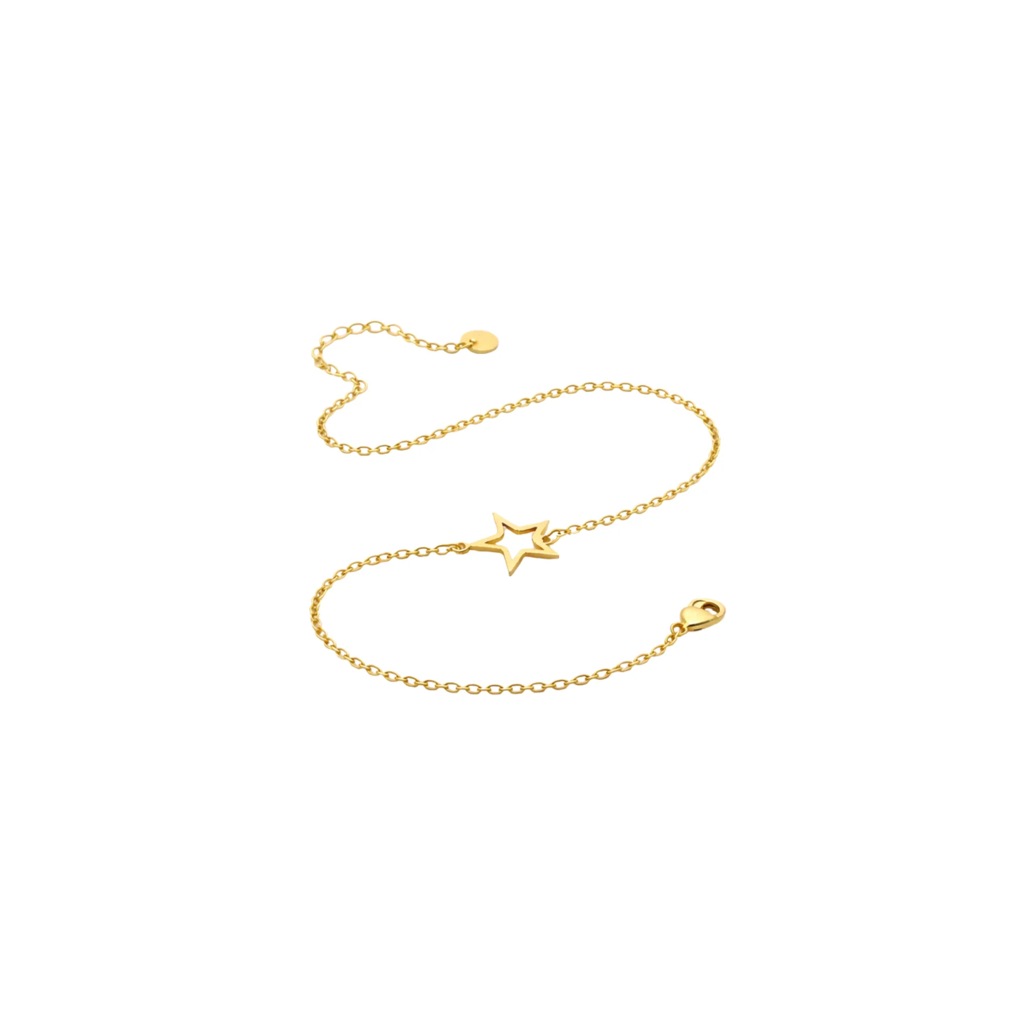 Minimal Star Charm Chain Bracelet