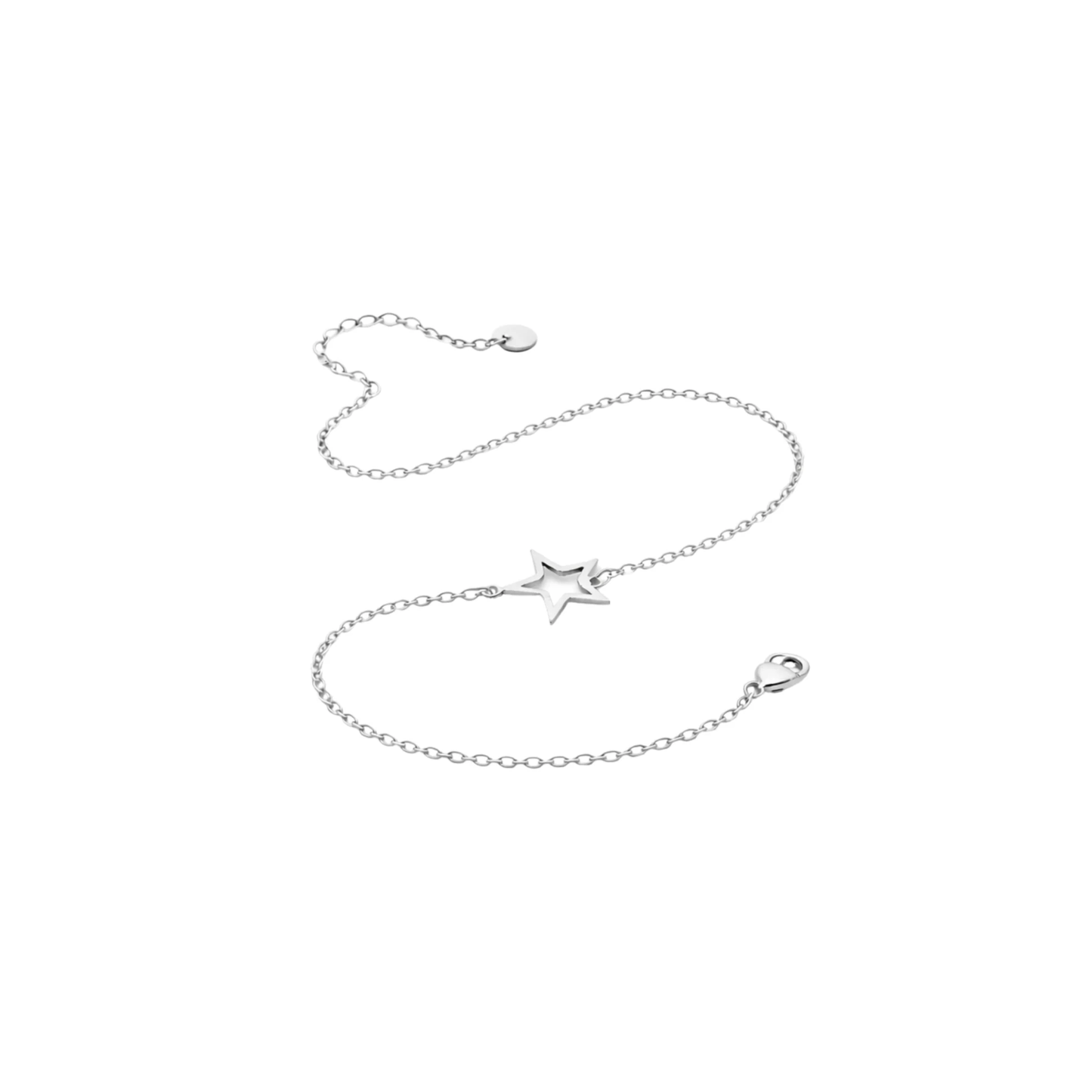 Minimal Star Charm Chain Bracelet