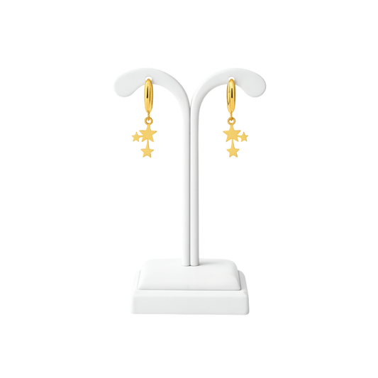 Shooting Star Hoop Earrings