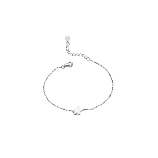 925 Sterling Silver Mini Star Chain Bracelet