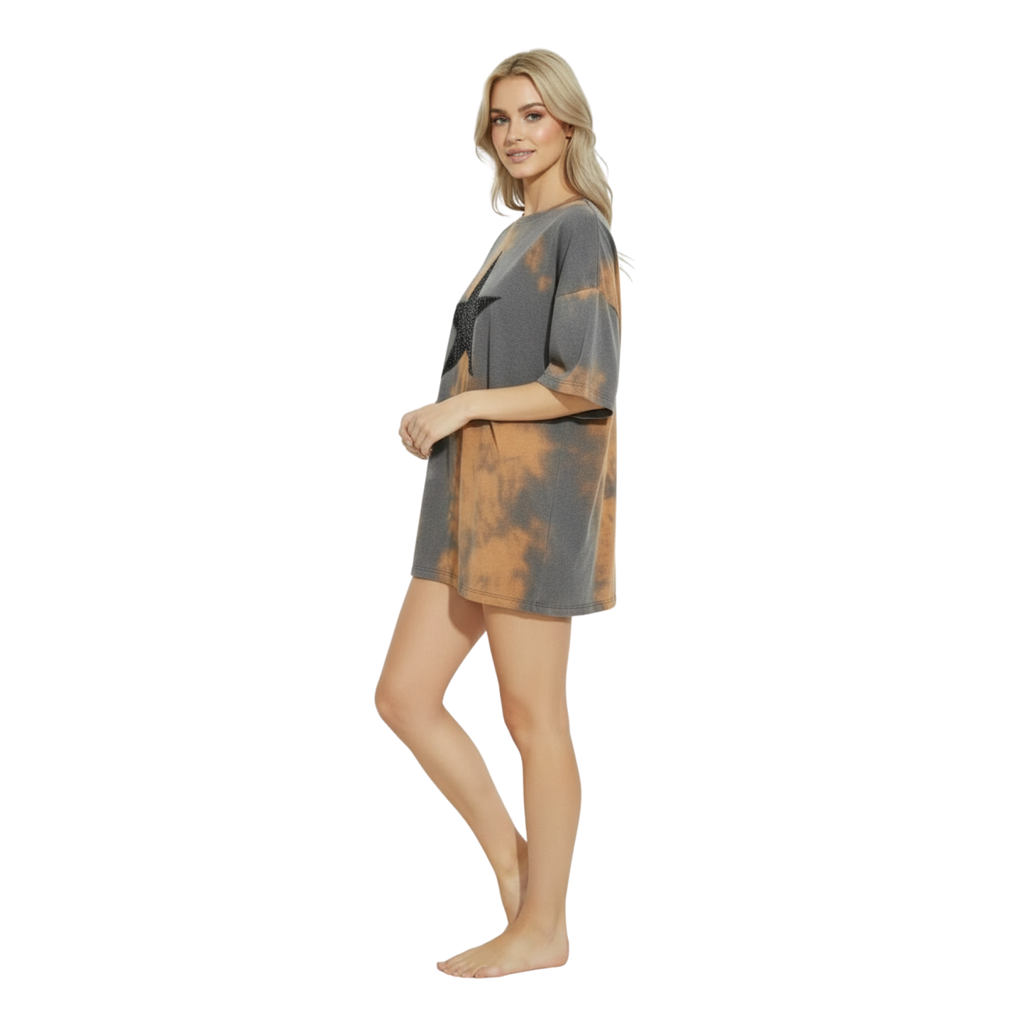 Glitter Star Oversized Tee