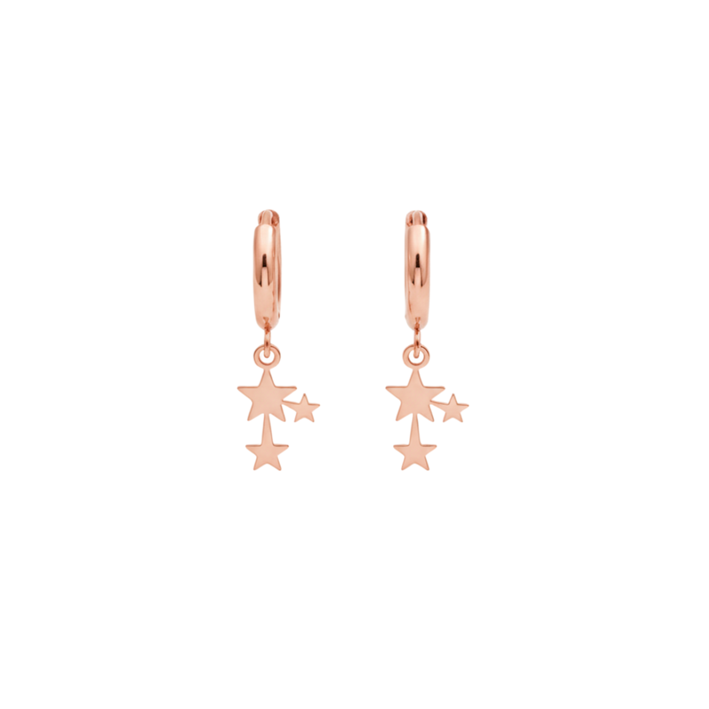 Shooting Star Hoop Earrings