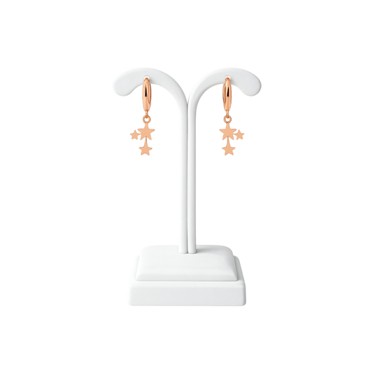 Shooting Star Hoop Earrings