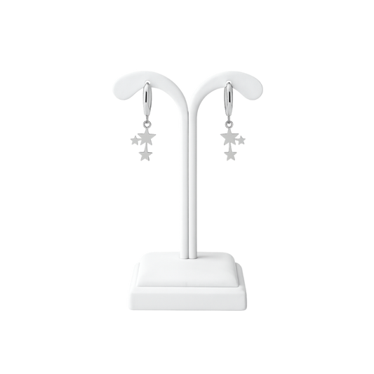 Shooting Star Hoop Earrings