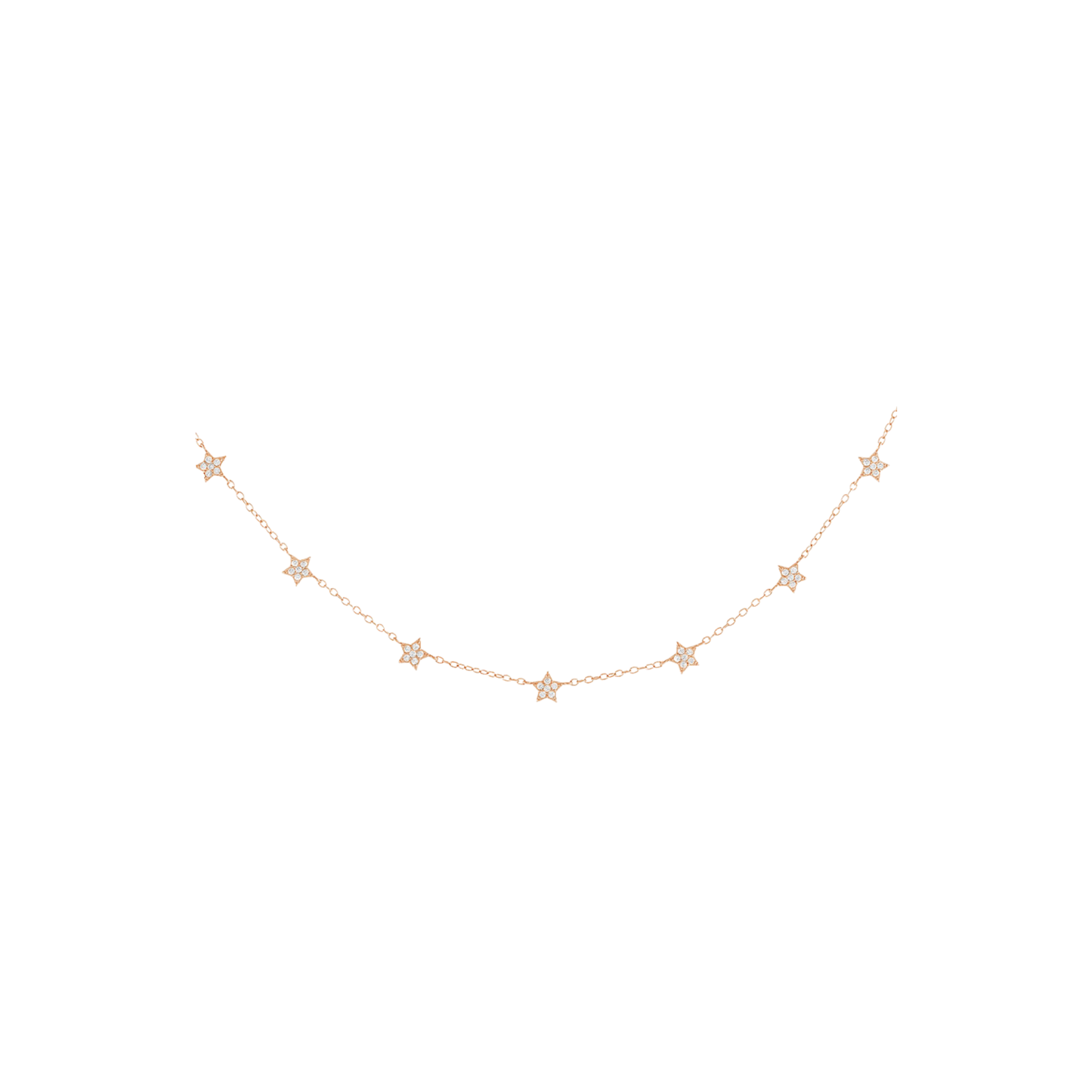 CZ Star Choker Necklace