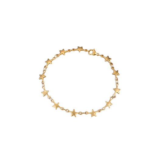 Stainless Steel Multi Star Chain Bracelet