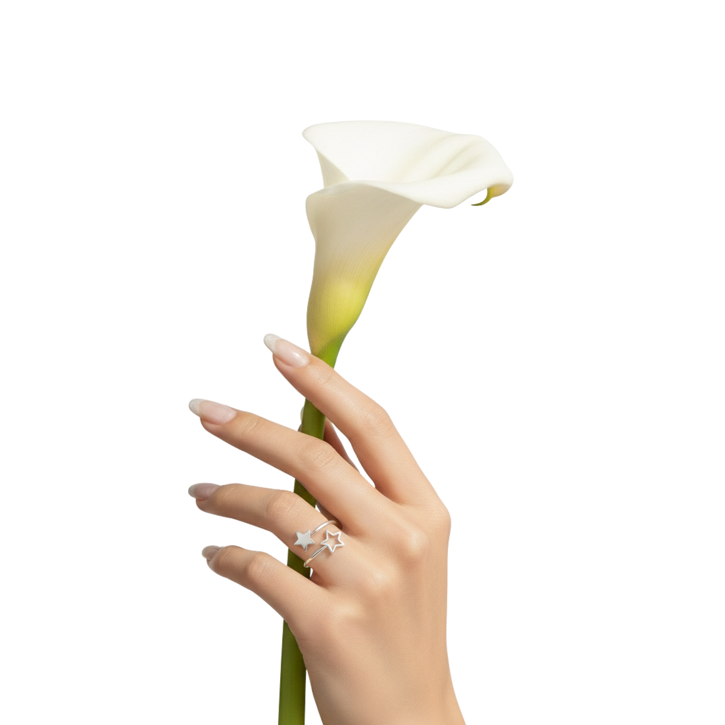 Double Star Open Ring