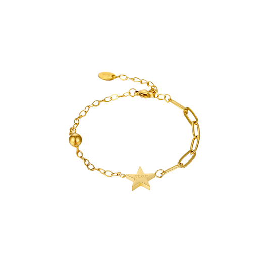 18K Gold Plated Eastern Star Chain Bracelet