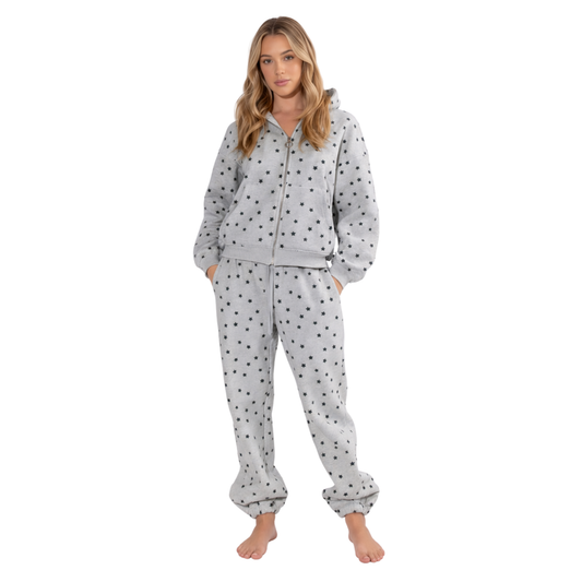 Star Lounge Zip Hoodie Set