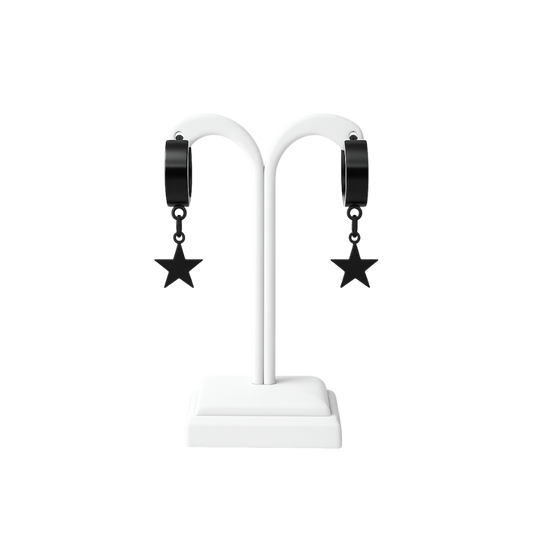 Minimalist Star Charm Huggie Earrings