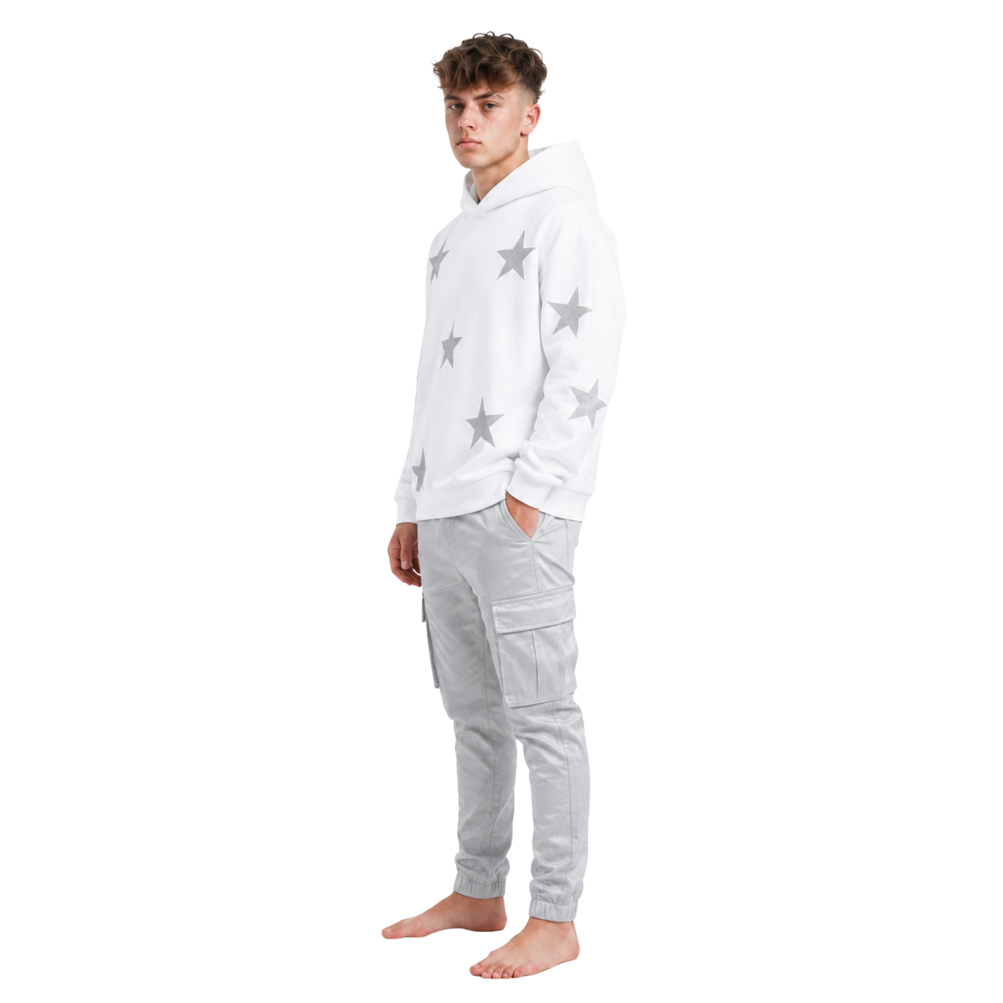 Rhinestone Star Pullover Hoodie