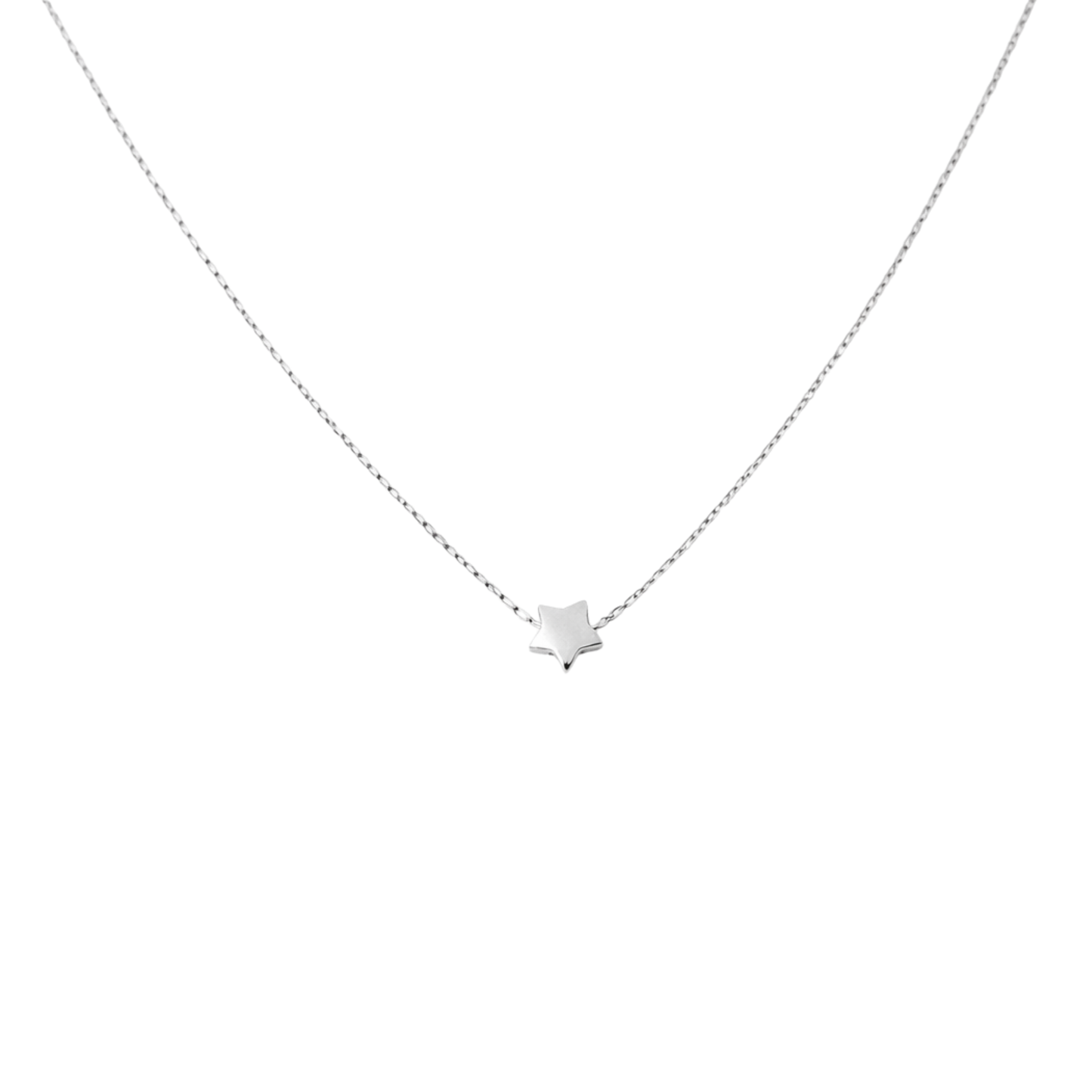 Minimal Star Link Choker Necklace