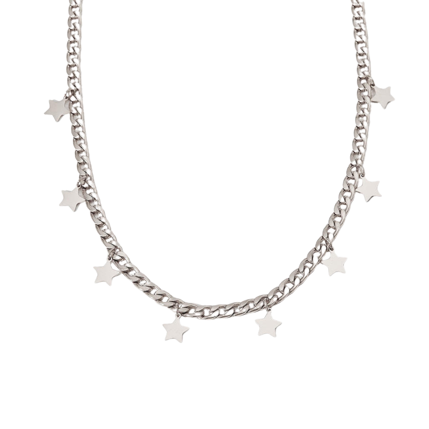 Star Tassel Cuban Chain Necklace