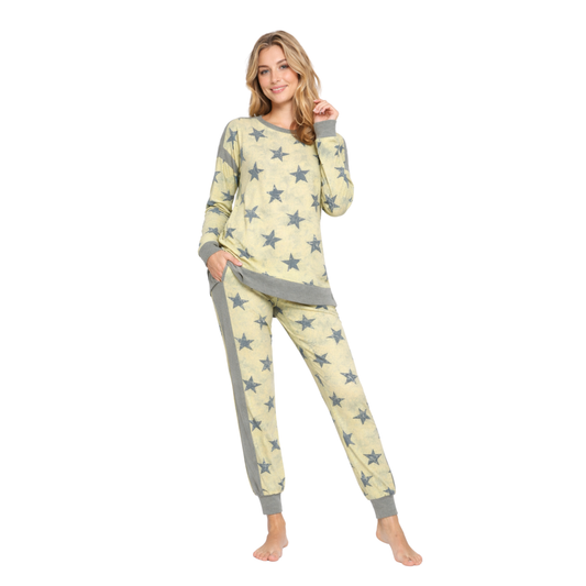 Star Print Lounge Set