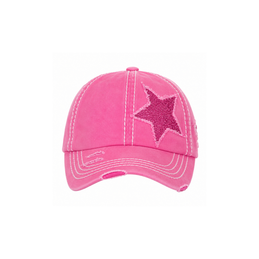 Vintage Glitter Star Cap