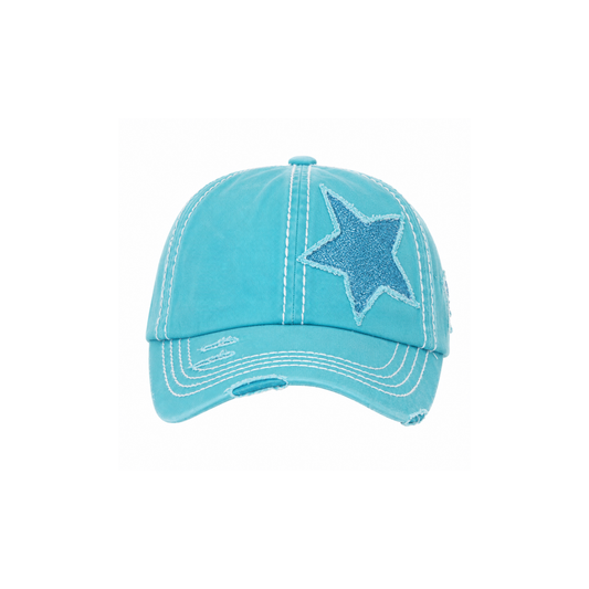 Vintage Glitter Star Cap
