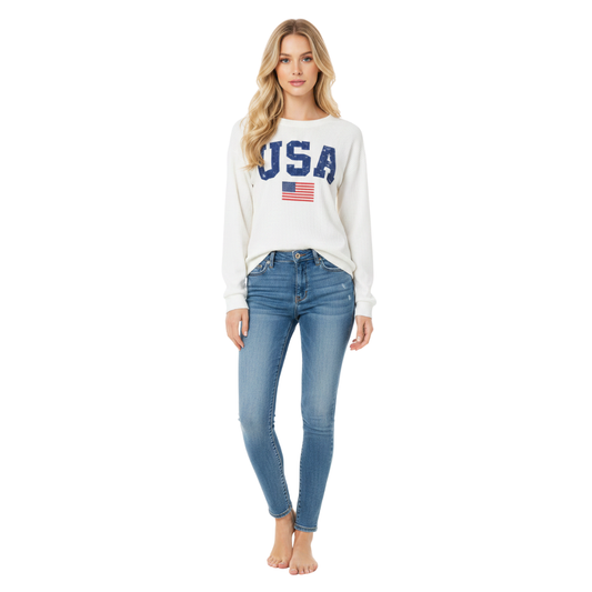 USA Corded Sweatshirt
