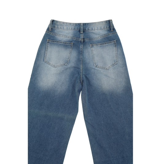 Western Star Patch Wide-Leg Jeans