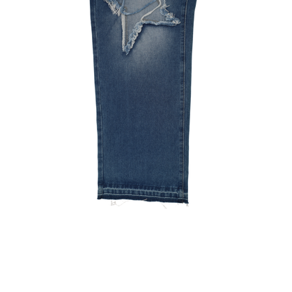 Western Star Patch Wide-Leg Jeans