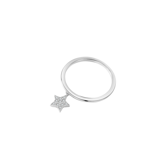 Shimmer Star Dangle Ring