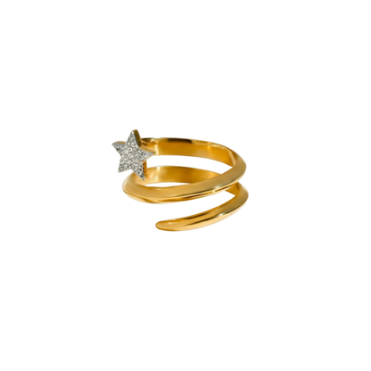 Triple Star Wrap Ring