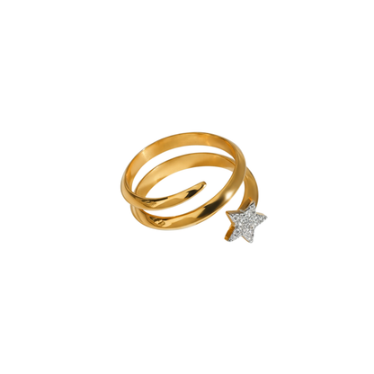 Triple Star Wrap Ring