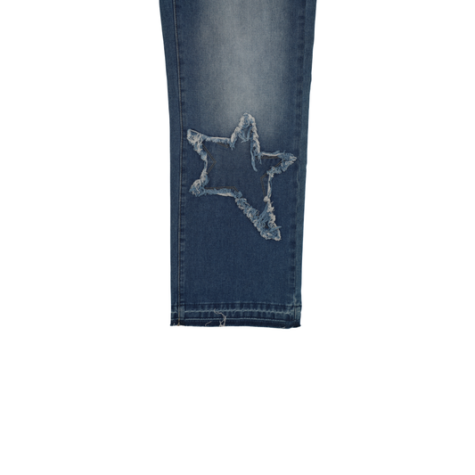 Western Star Patch Wide-Leg Jeans