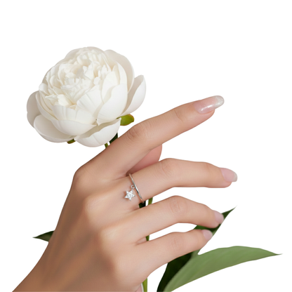 Shimmer Star Dangle Ring