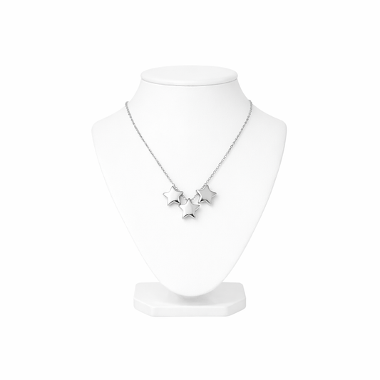 Triple Star Pendant Necklace