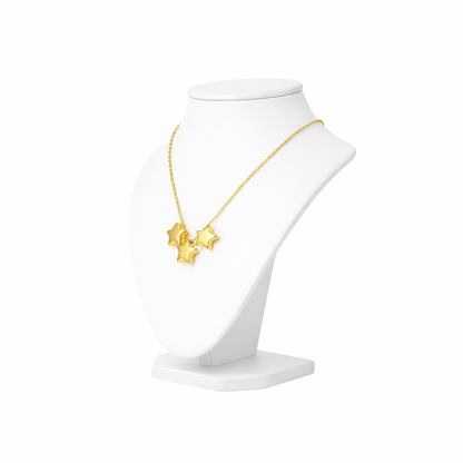Triple Star Pendant Necklace
