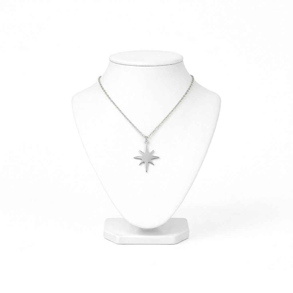 Starburst Eight-Point Pendant Necklace