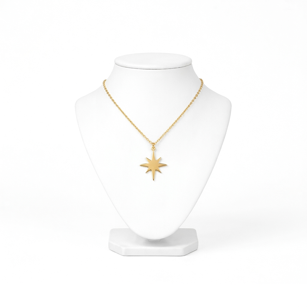 Starburst Eight-Point Pendant Necklace