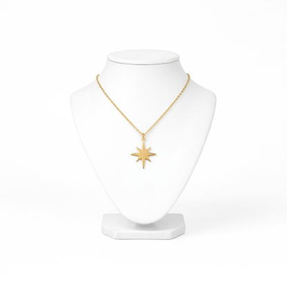 Starburst Eight-Point Pendant Necklace