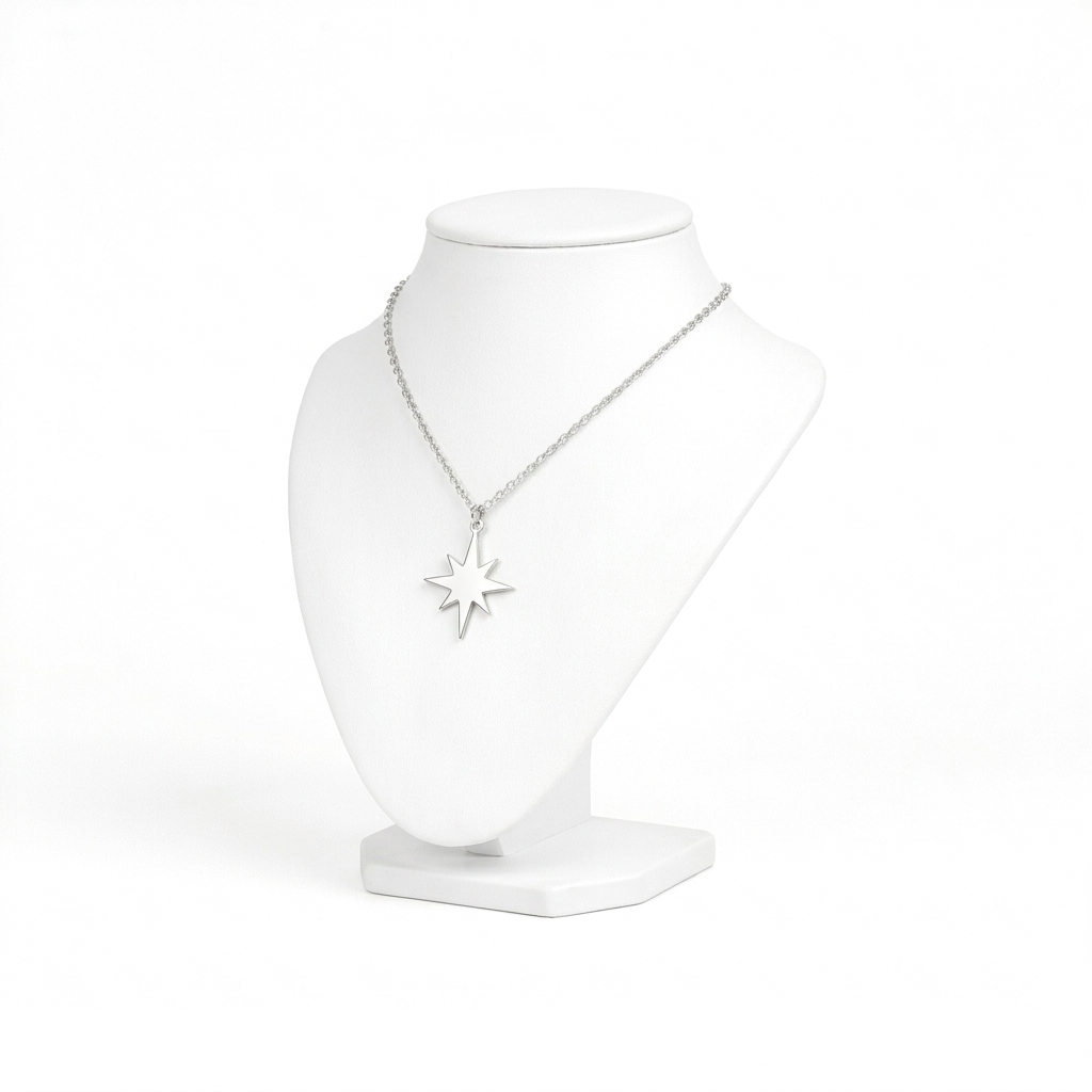 Starburst Eight-Point Pendant Necklace