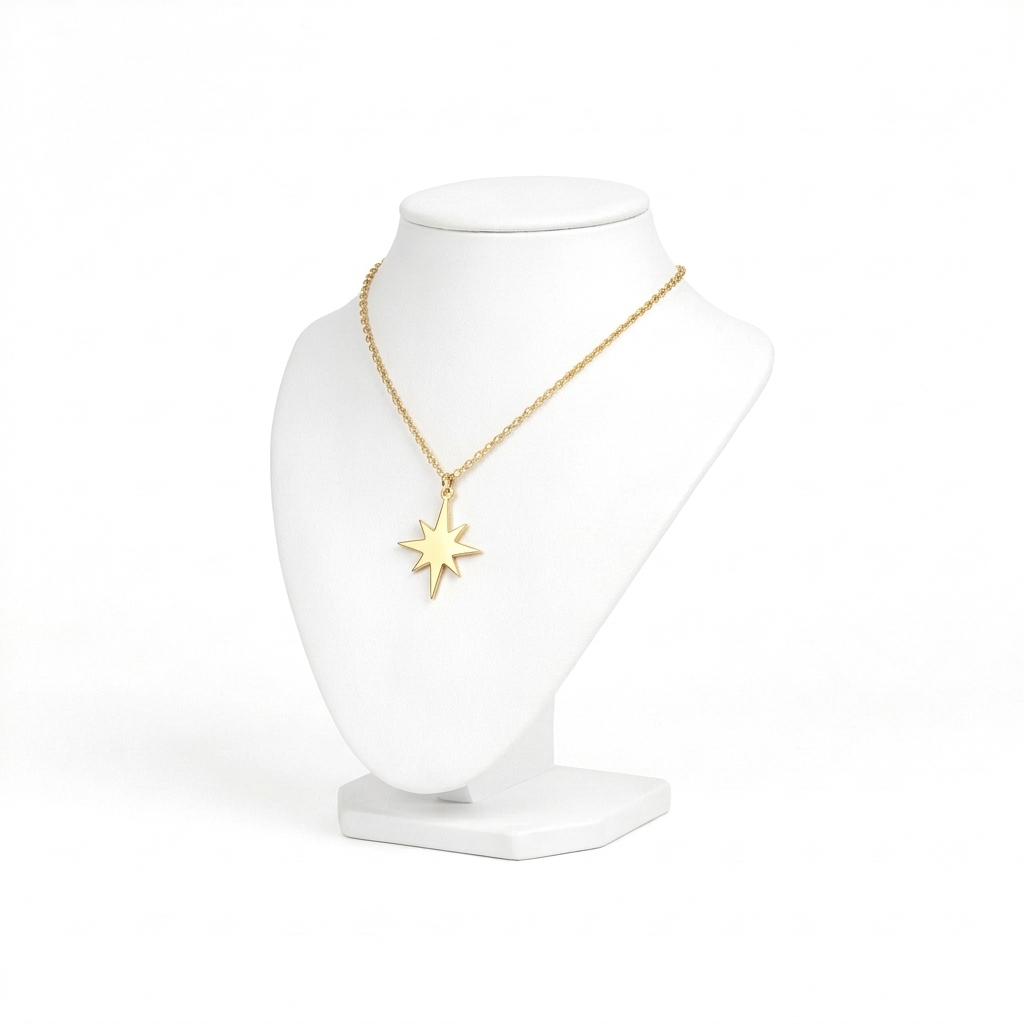 Starburst Eight-Point Pendant Necklace