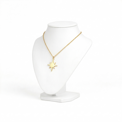 Starburst Eight-Point Pendant Necklace