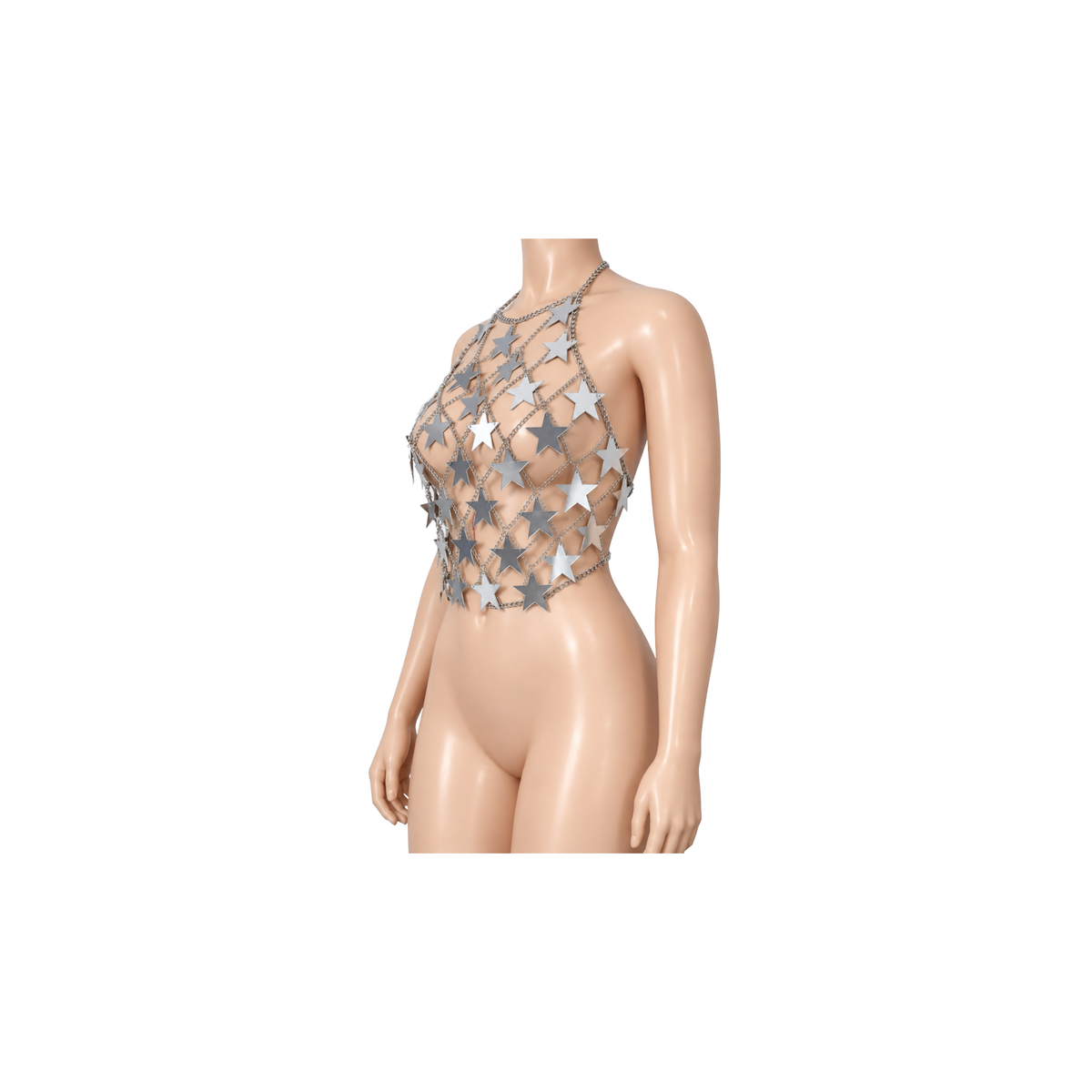 Silver Star Halter Top
