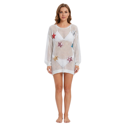 Starlight Mesh Cover Up Dress