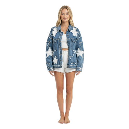 Starlight Patchwork Denim Jacket