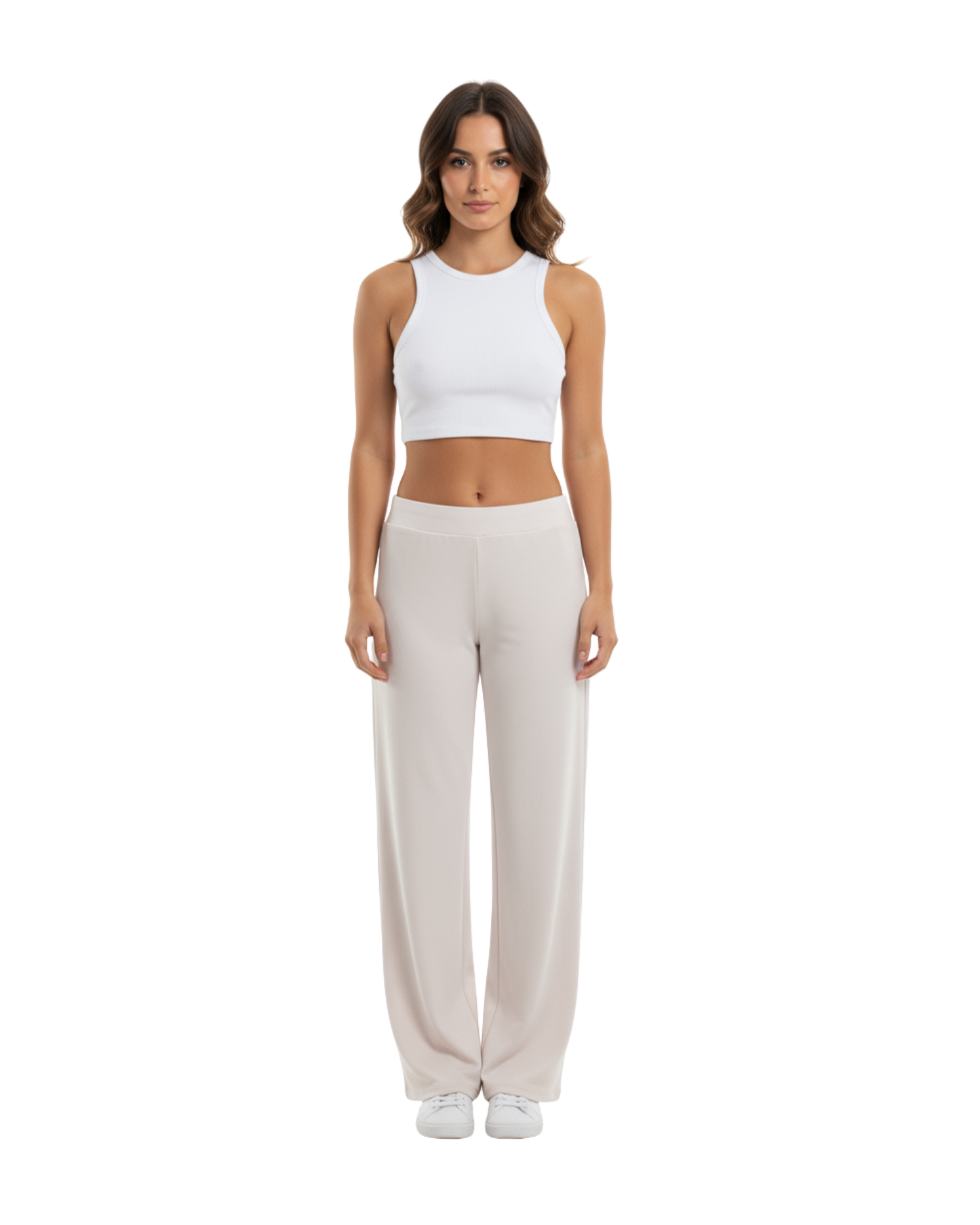 Ivory Orbit Flares Pants