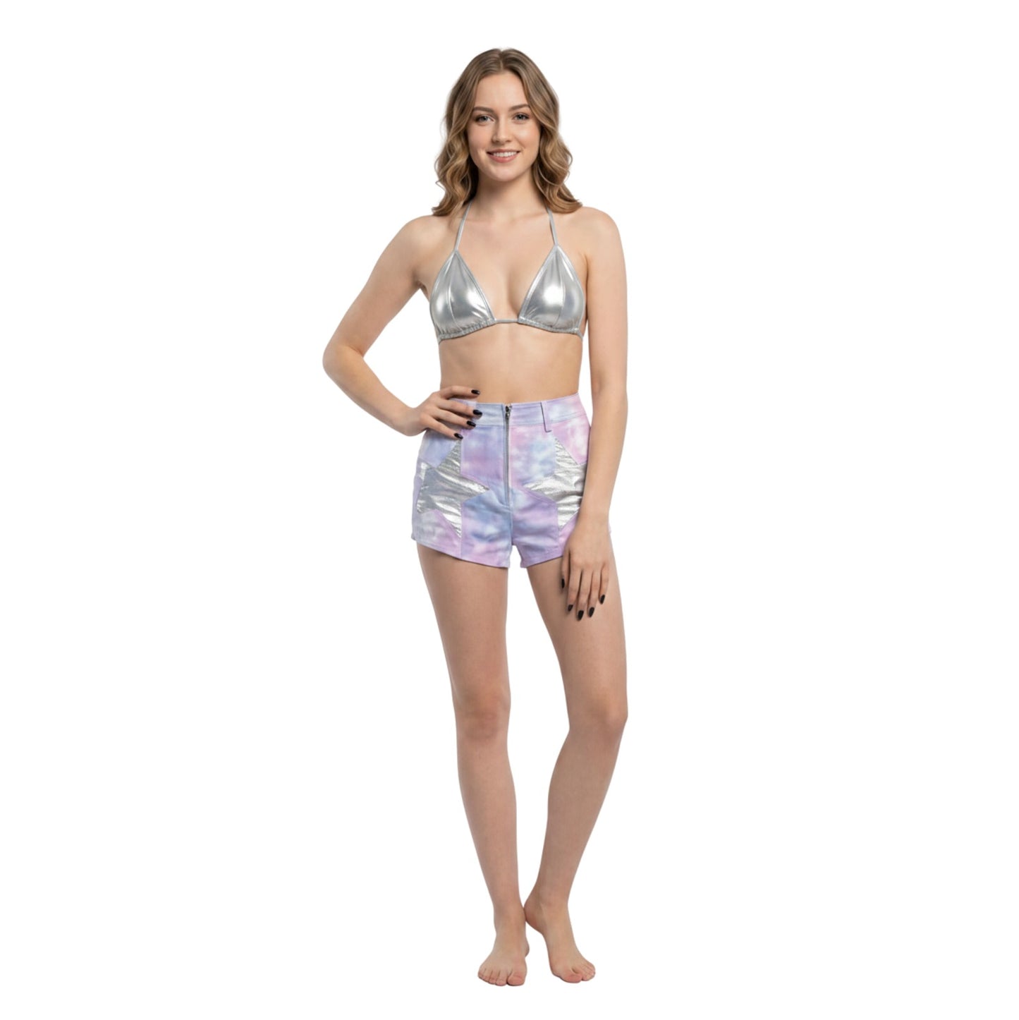 Tie Dye Star Festival Shorts