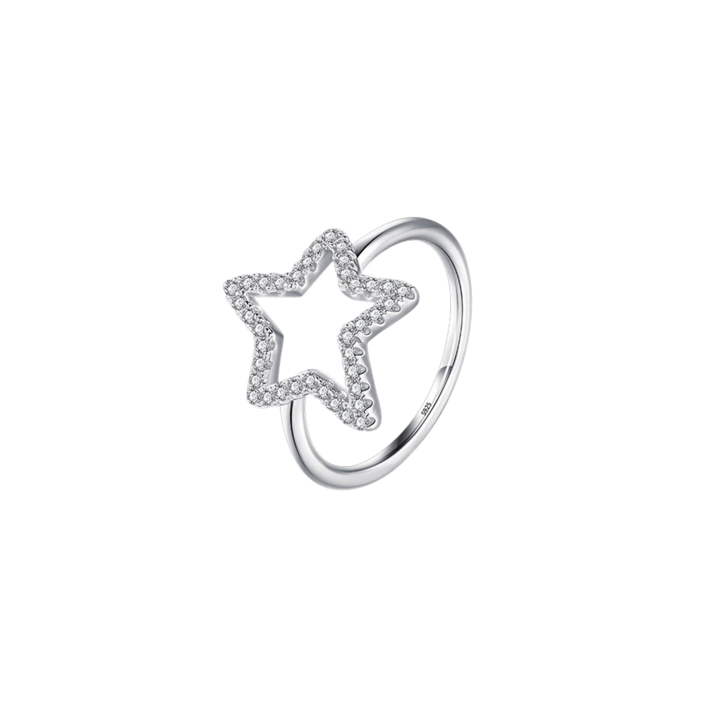 Celestial Point Star Diamond Ring